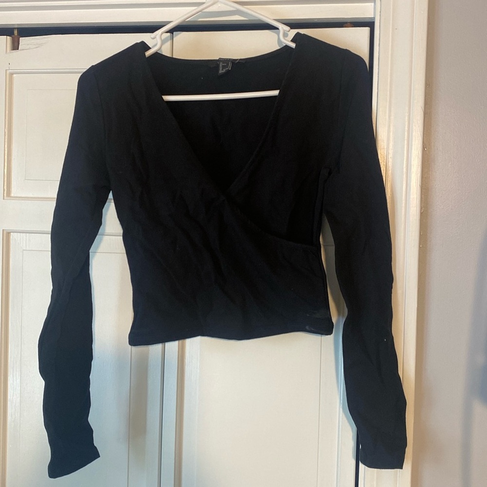 Black crop top